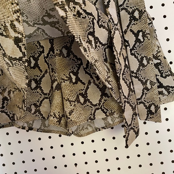 Zara Snake Print Skort Skirt - Picture 3 of 8